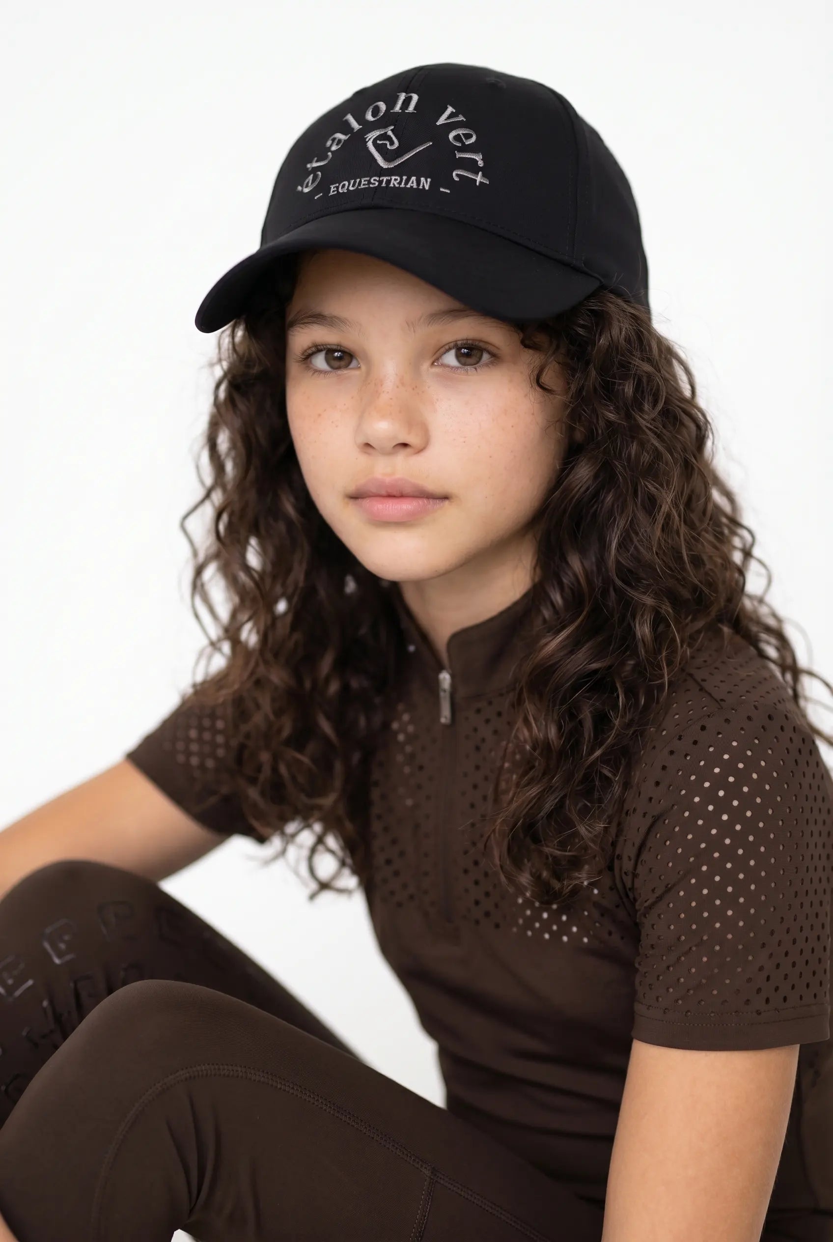 Funktionsshirt Star Gold Young Riders Kurzarm perforiert - Brown