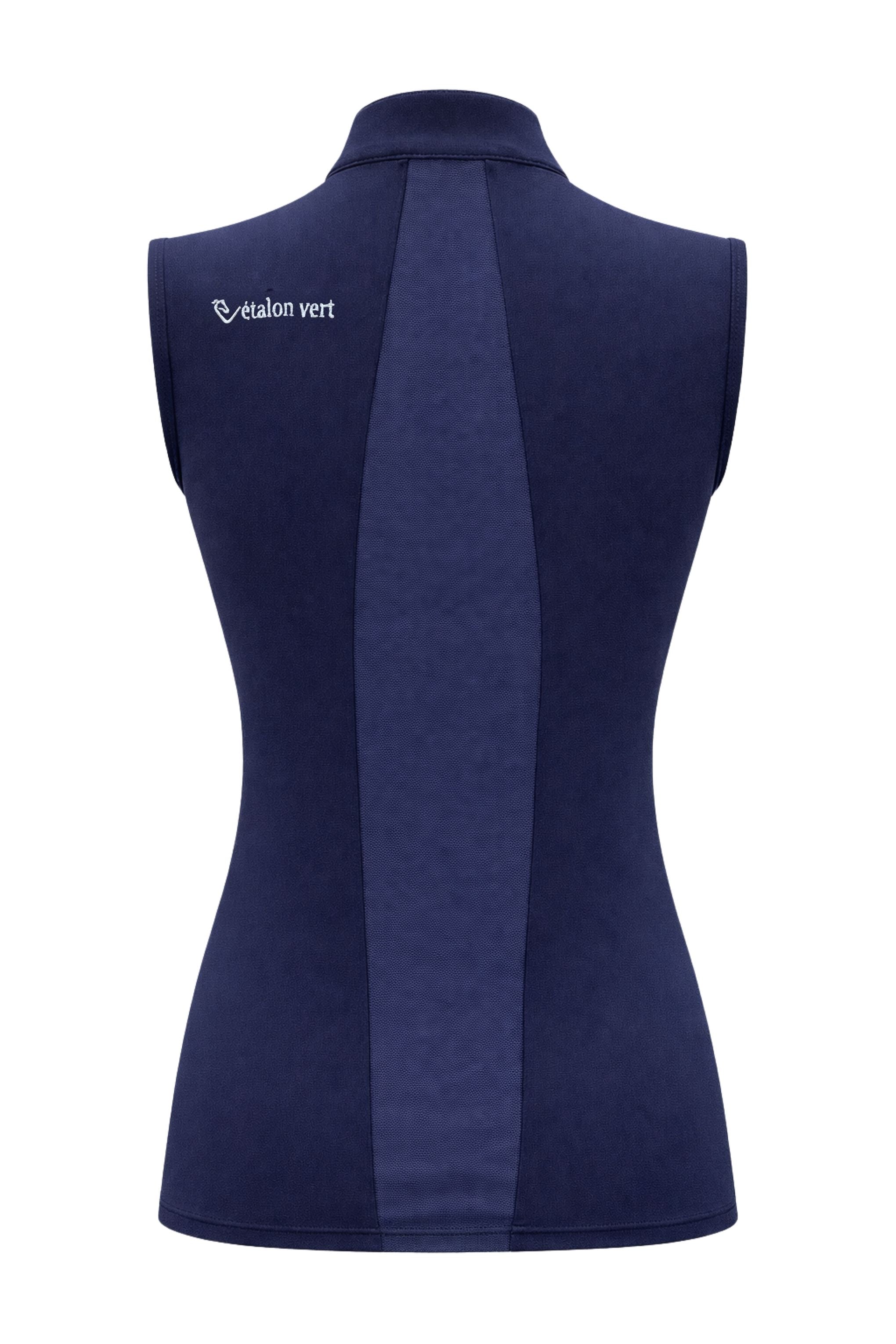 Star Gold Sleeveless Mesh - Navy - Young Riders