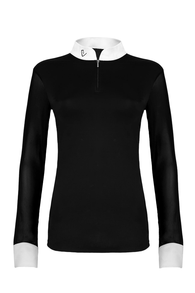 Balou Turniershirt Langarm Young Riders - Black