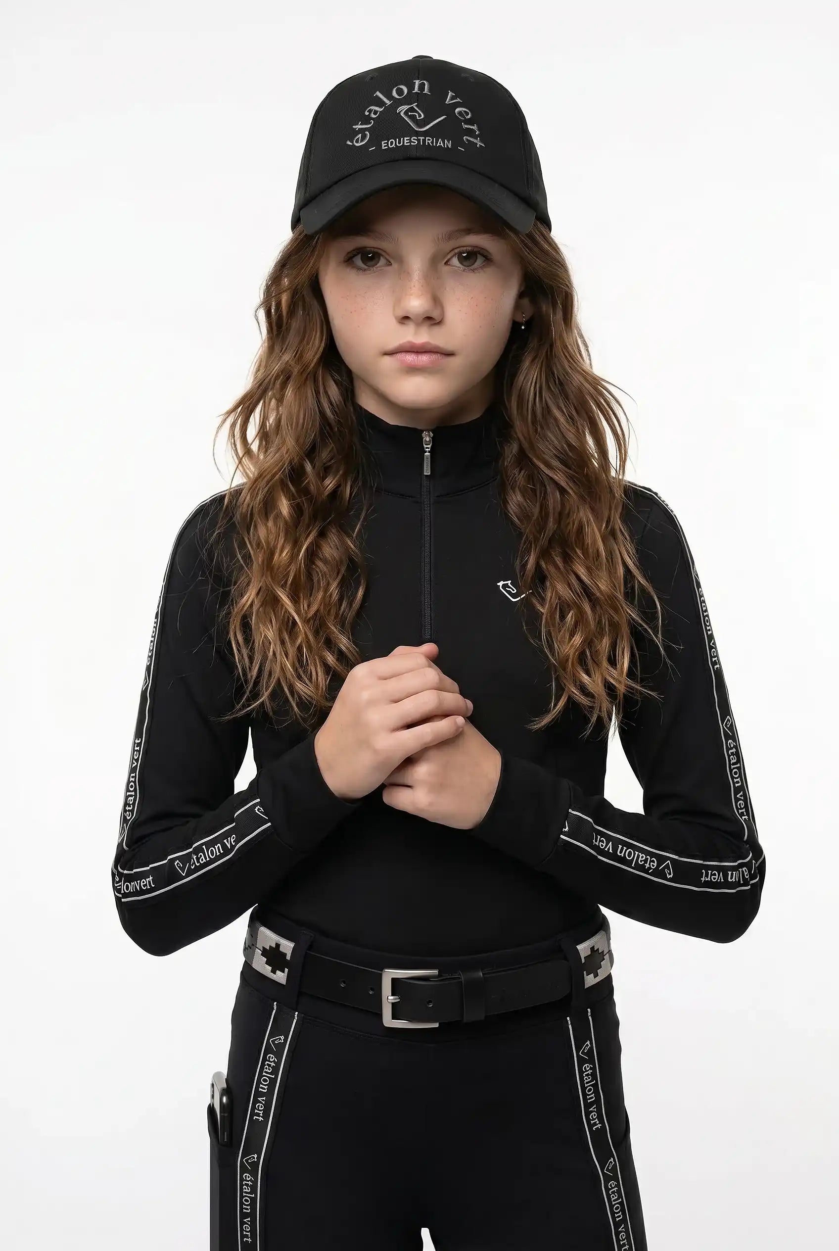 Funktionsshirt Casall Langarm - Black / White - Young Riders