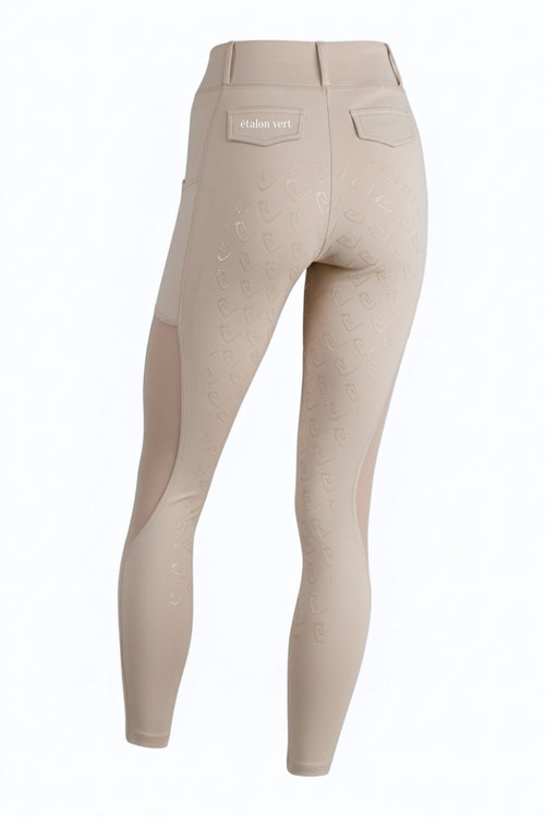 Chacco 2.0 - Leggings Fullgrip - Mesh Summer Edition - Beige - Young Riders