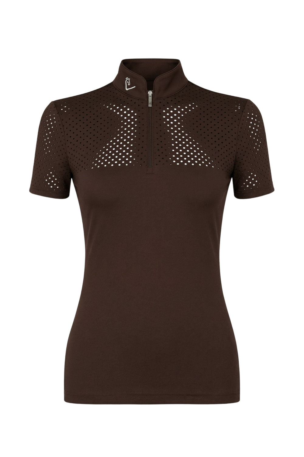 Performance Shirt Star Gold Young Riders Short Sleeve perforated - Brown