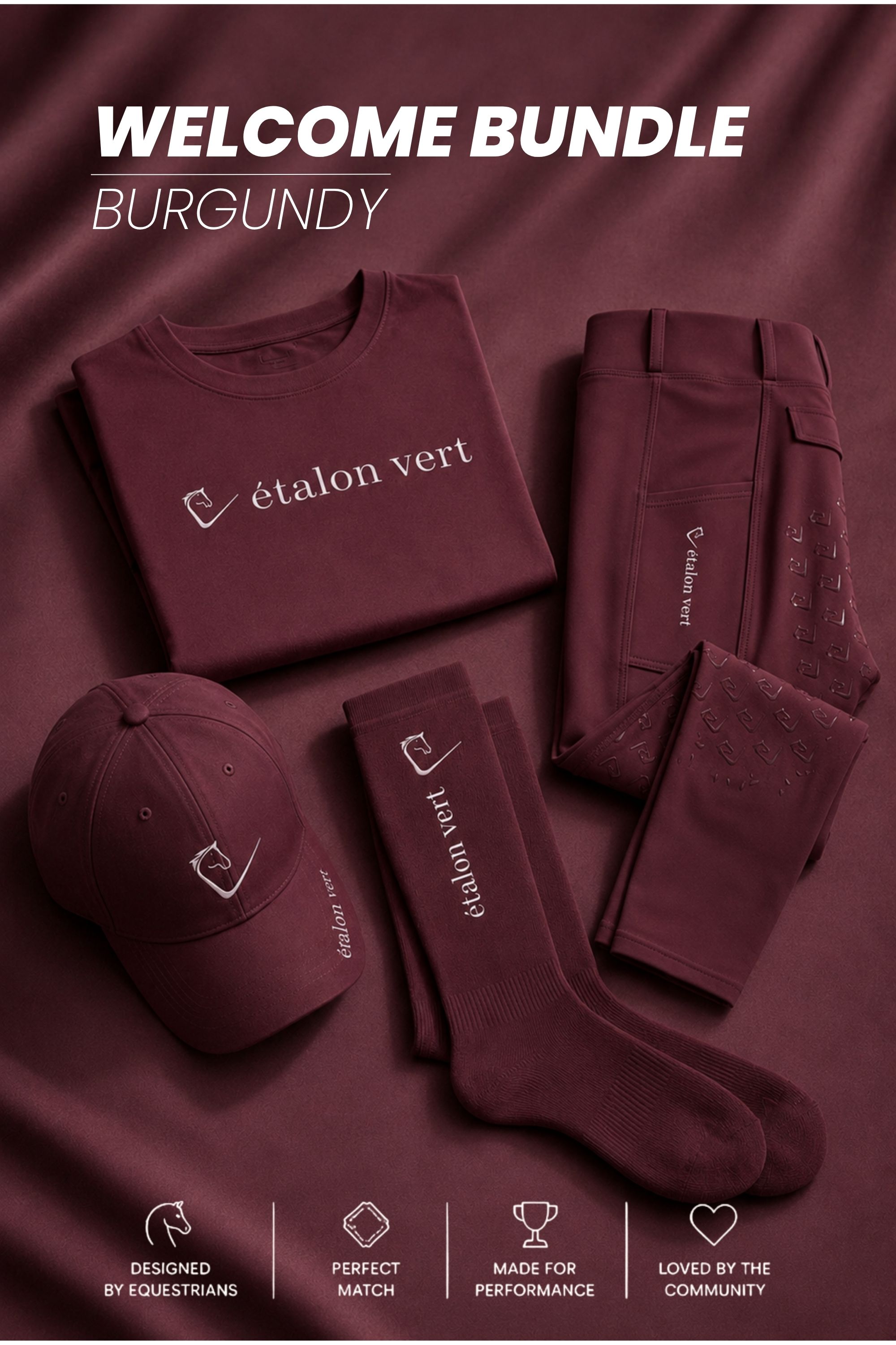 étalon vert Welcome Bundle - Burgundy