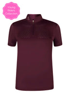 Funktionsshirt Star Gold Young Riders Kurzarm - Burgundy