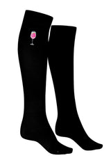 Reitsocken Iconic - Black - Cocktail Wildberry