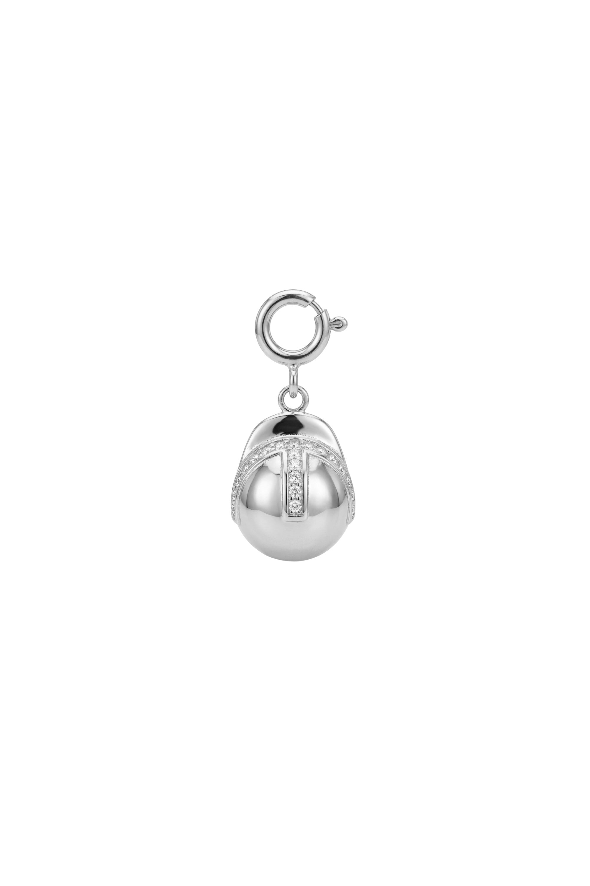 Pulsera - Charm - Casco - Plata