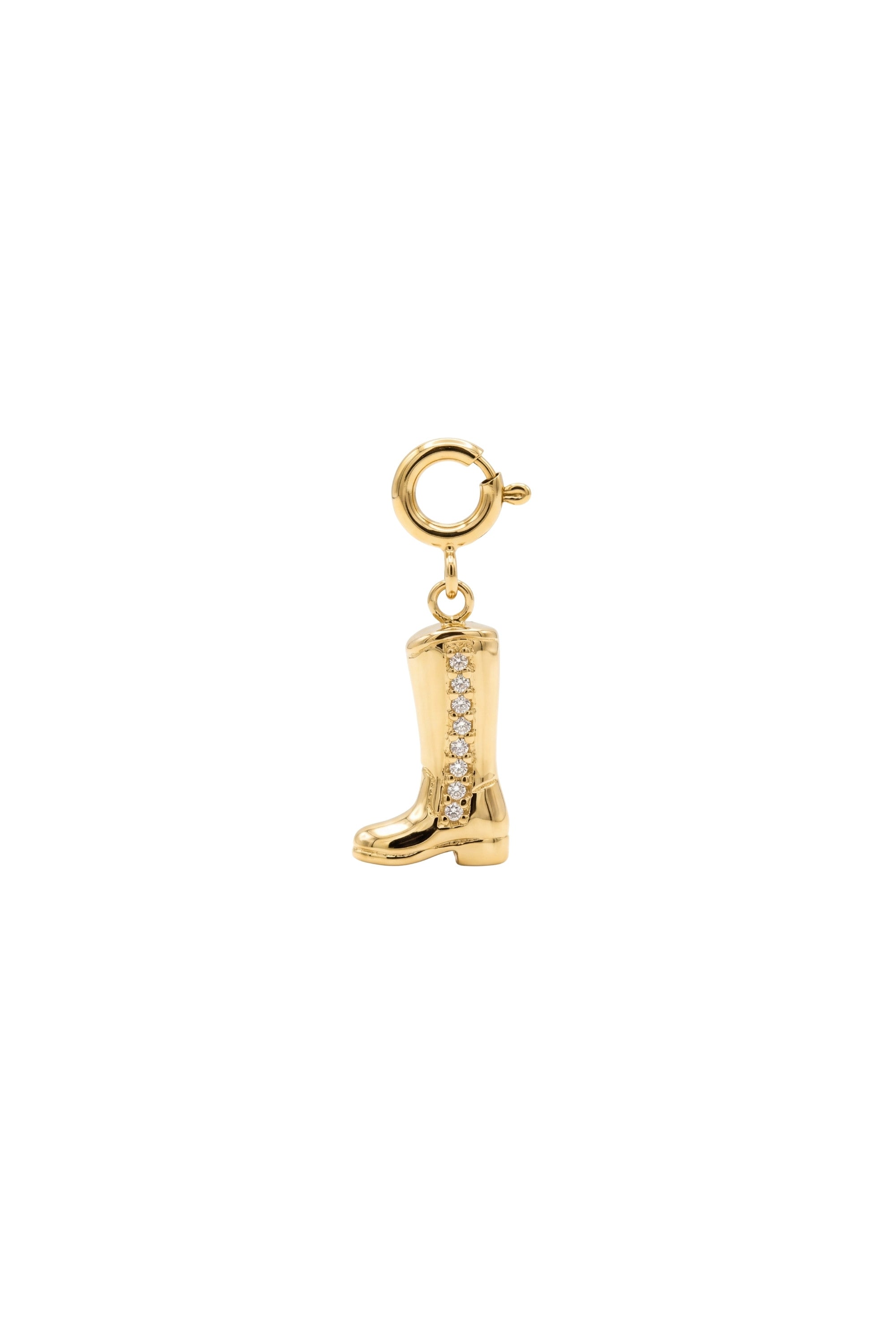 Pulsera - Charm - Botas - Oro
