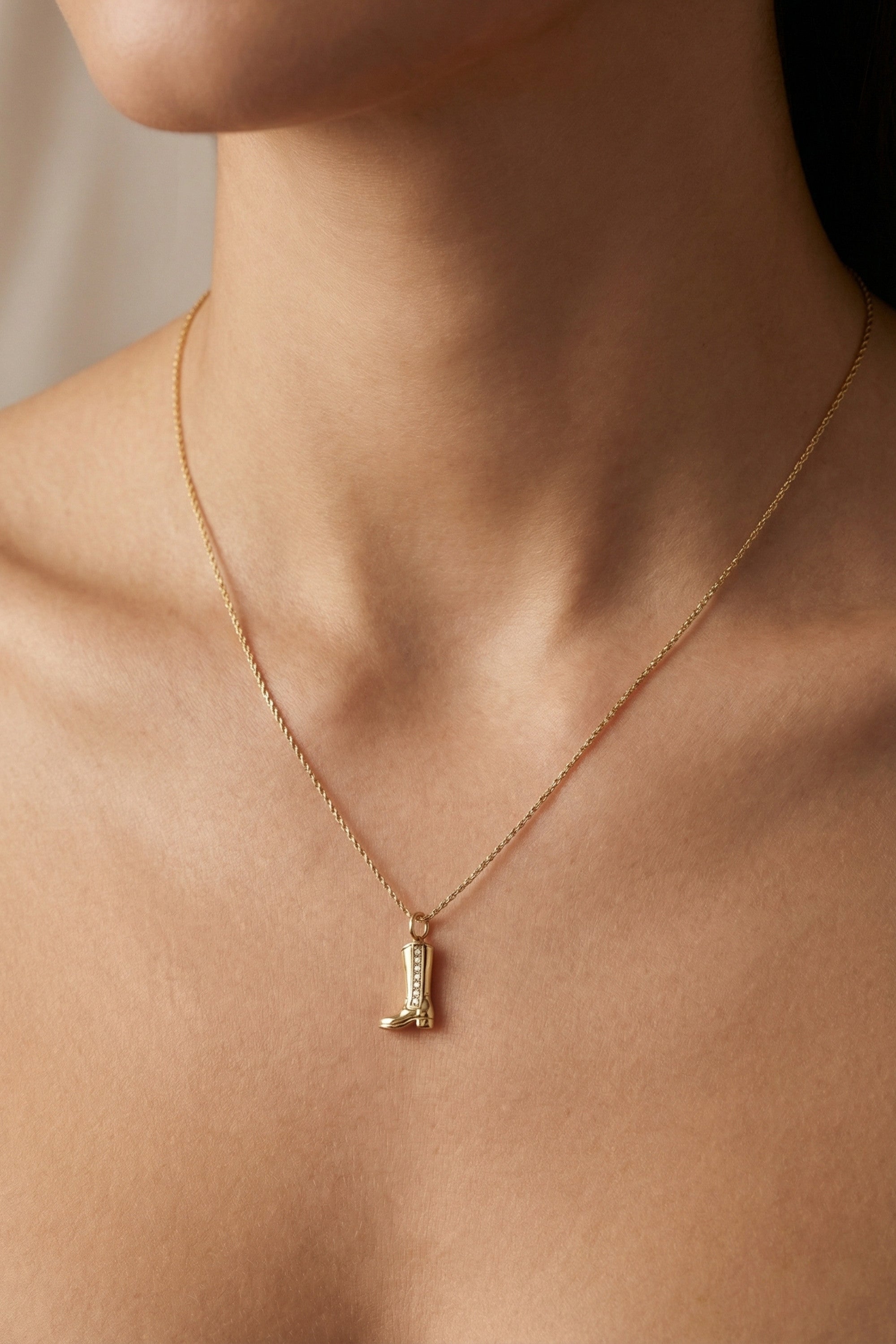 Halskette Stiefel - Gold