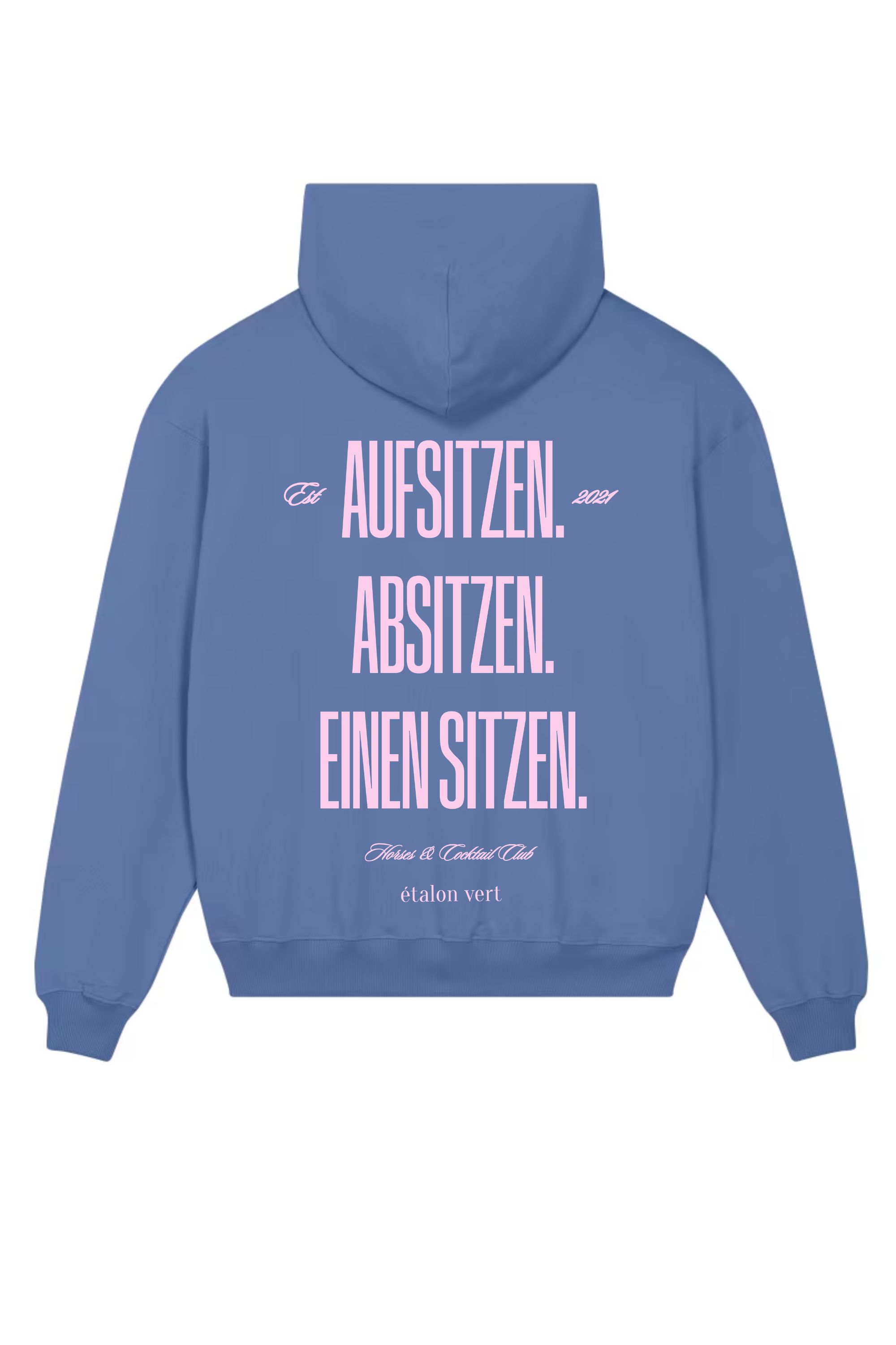 Pharos 2.0 Oversize Fit Hoodie - Horses & Cocktail - Navy