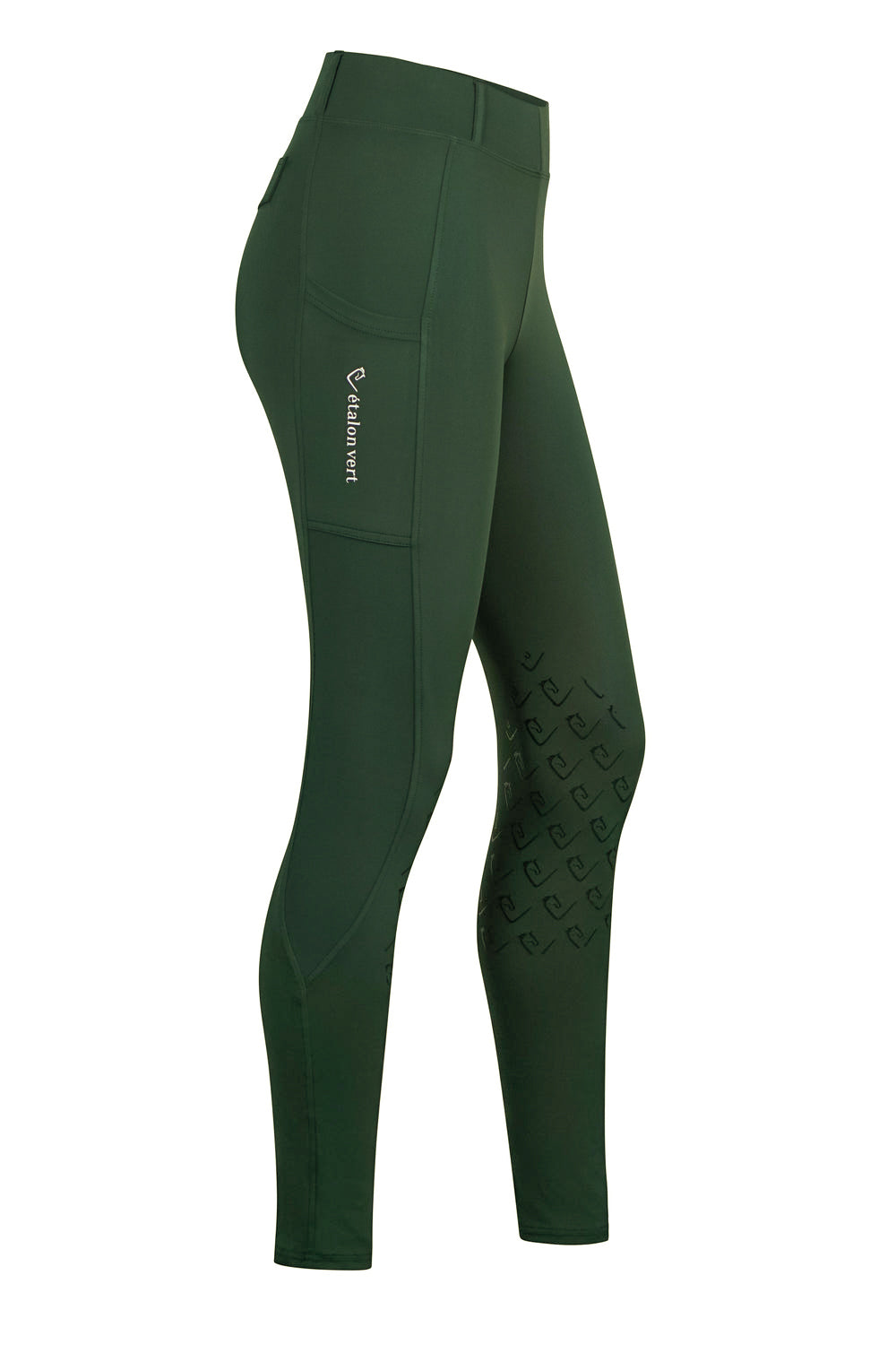 Chacco Recycelte Reitleggings Kniegrip - Forest Green