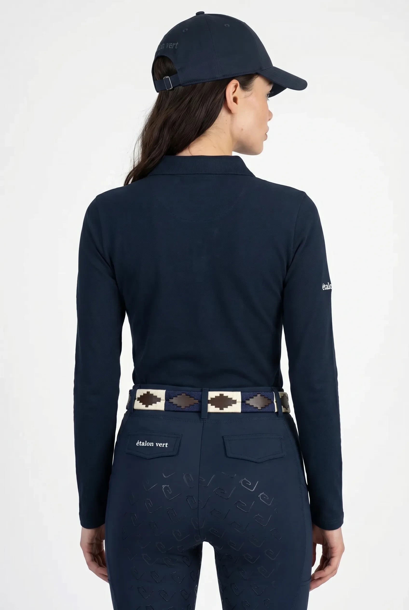 Poloshirt Sandro Hit 2.0 Langarm - Navy