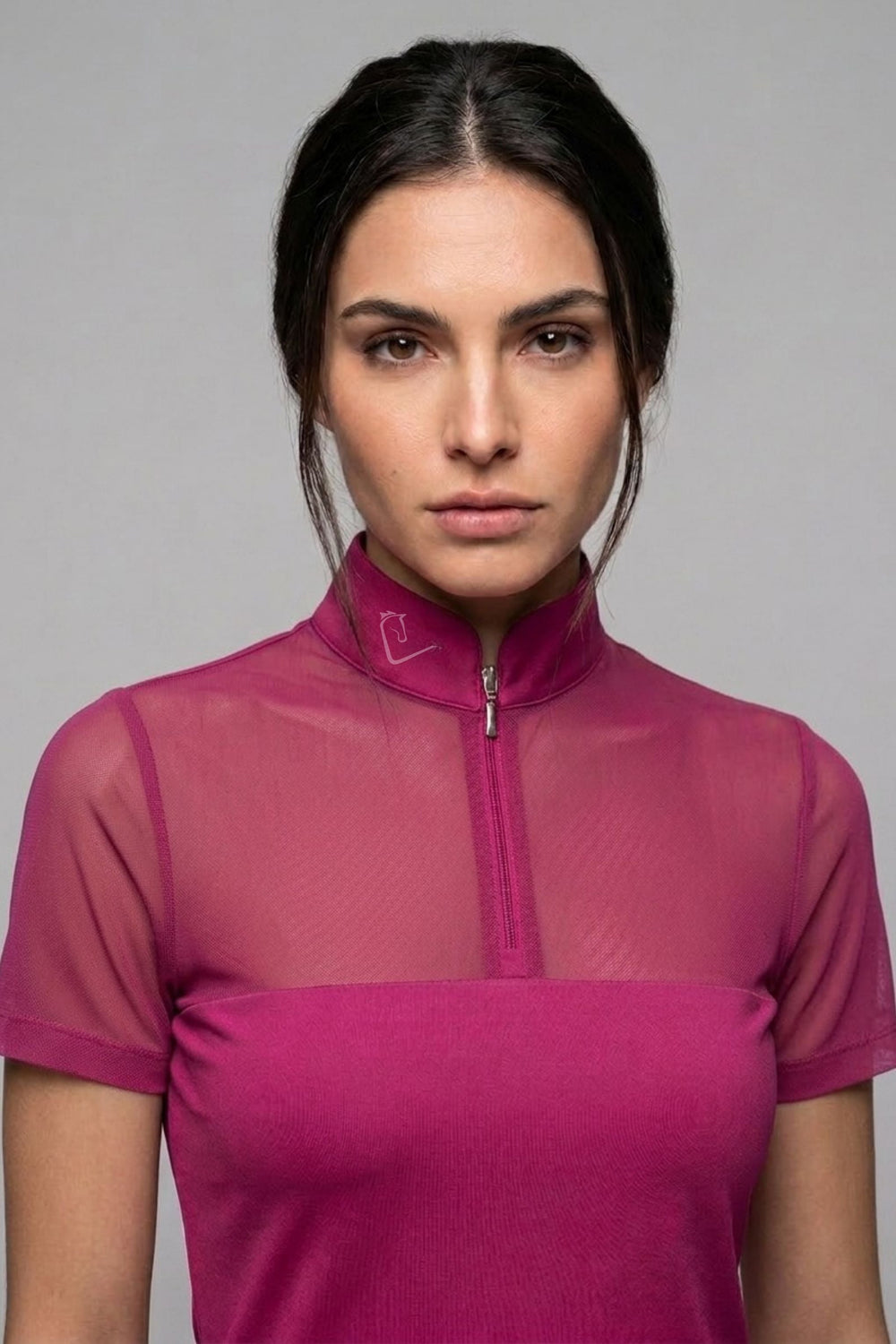 Star Gold Short Sleeve Mesh - Very Berry