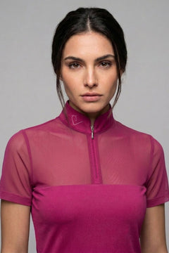 Star Gold Kurzarm Mesh - Very Berry