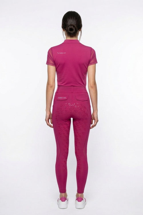 Star Gold Kurzarm Mesh - Very Berry