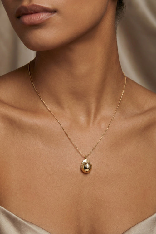 Engraving Charm - Heart - Silver - Chain