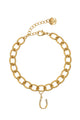 Charm Armband - Hufeisen - Gold