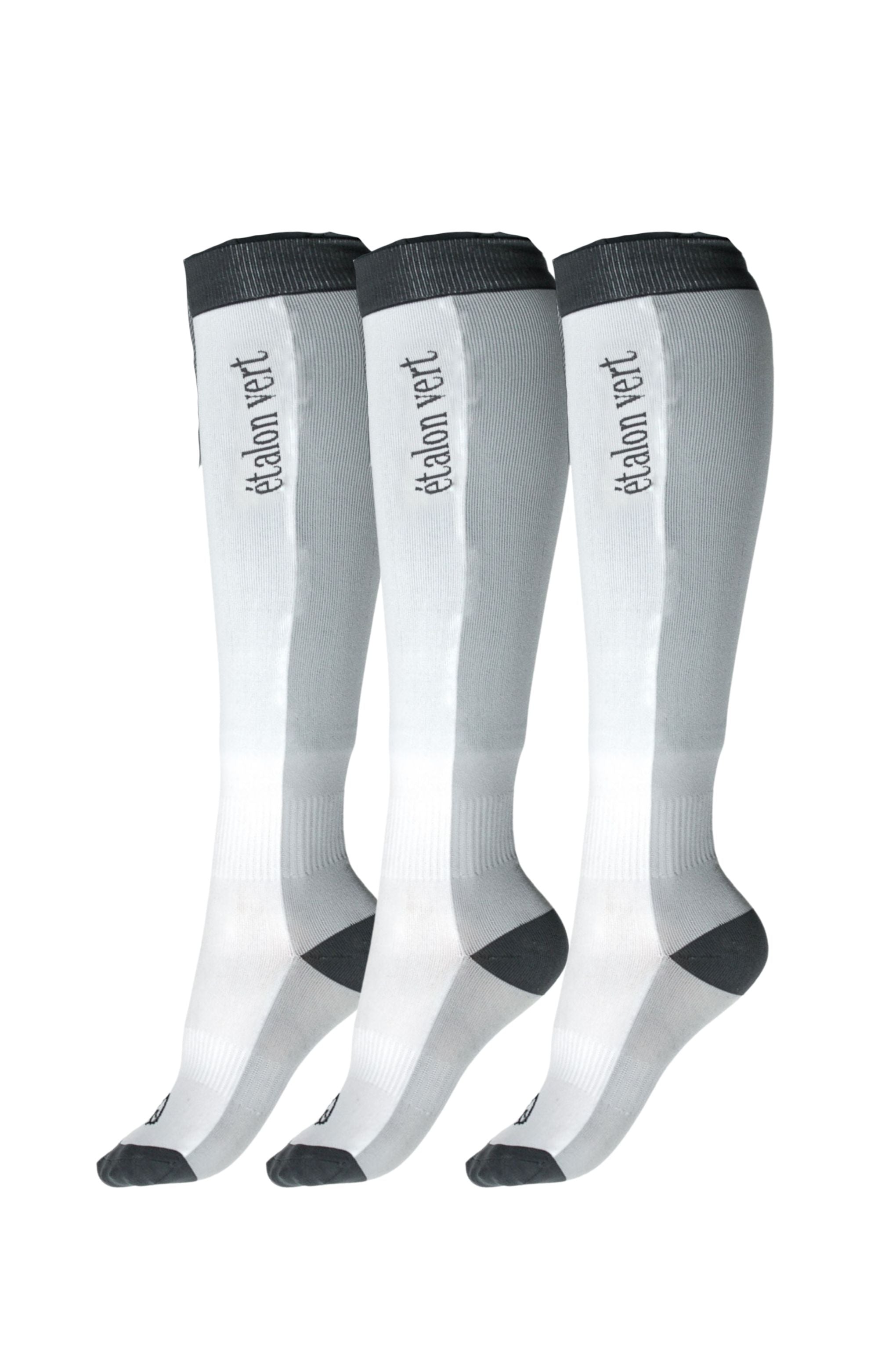 Riding socks Zinedine 3-pack - White/Grey