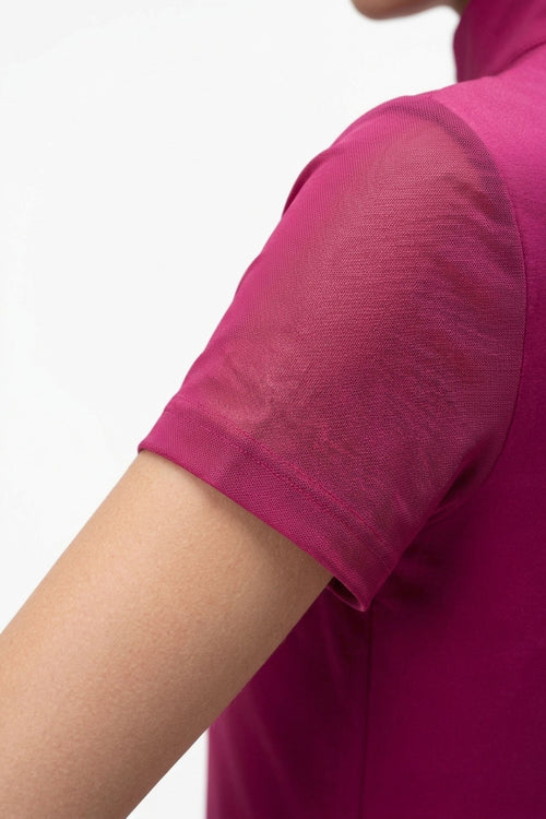 Star Gold Kurzarm Mesh - Very Berry