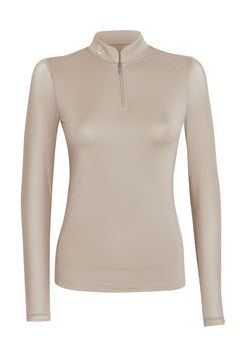 Contendro 2.0 Funktionsshirt Langarm - Mesh - Beige