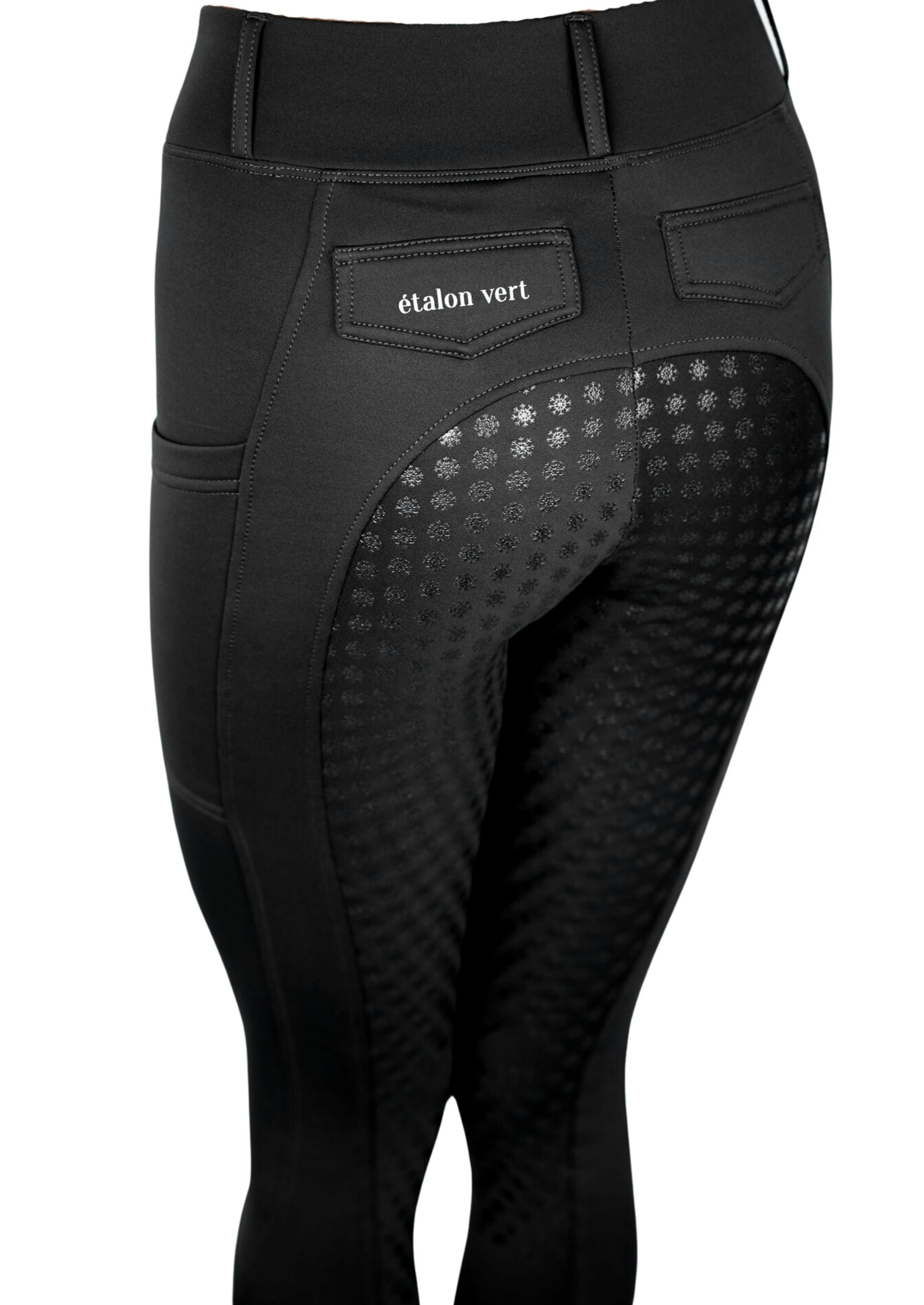 Negro Thermo-Reitleggings Vollgrip - Black