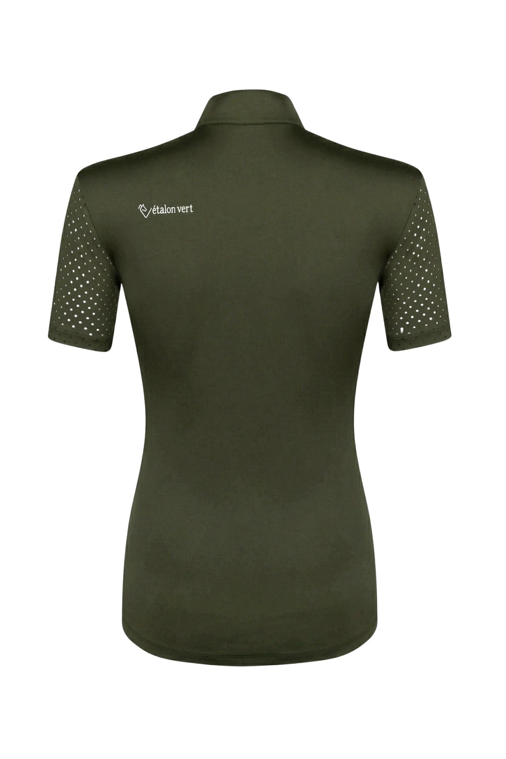 Performance Shirt Star Gold Young Riders Short-Sleeved Perforated - Olive