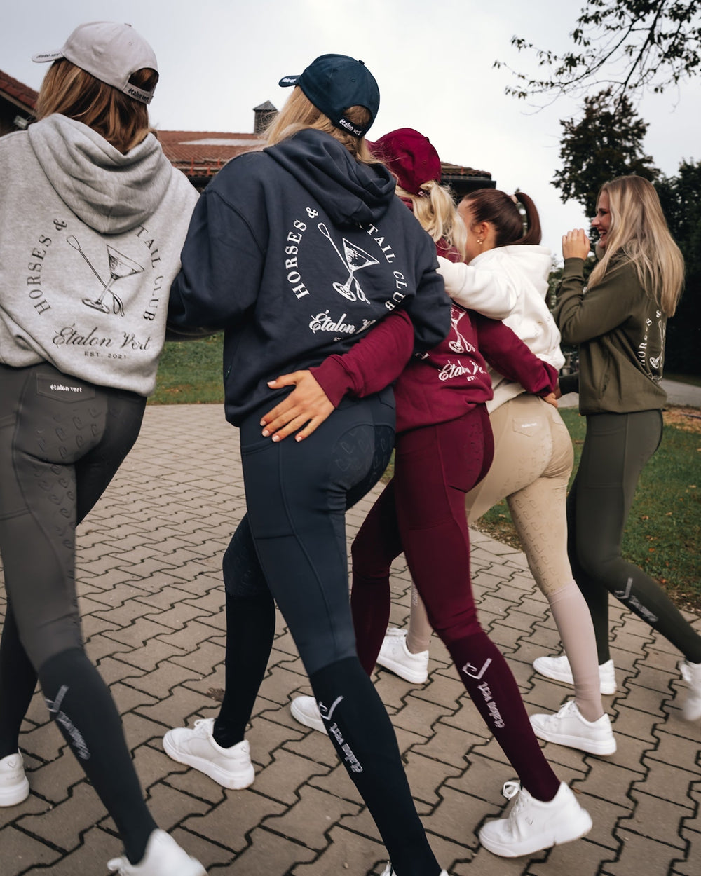 Pharos 2.0 Oversize Fit Hoodie - Horses & Cocktail - Navy
