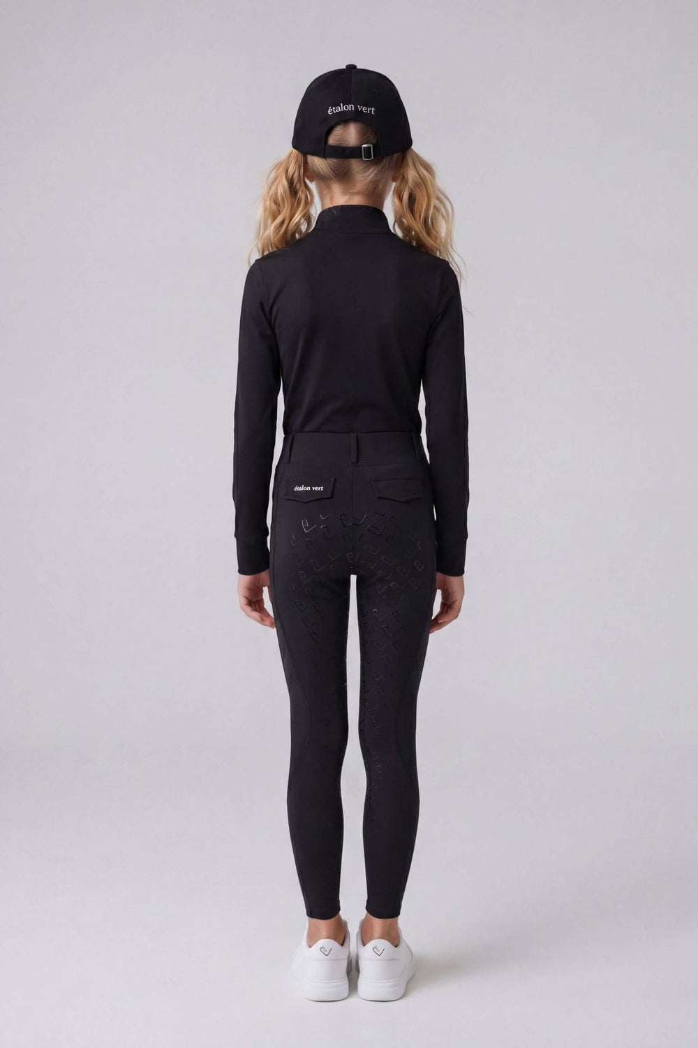 Chacco 2.0 - Young Riders Full Grip Leggings - Black - Stripes