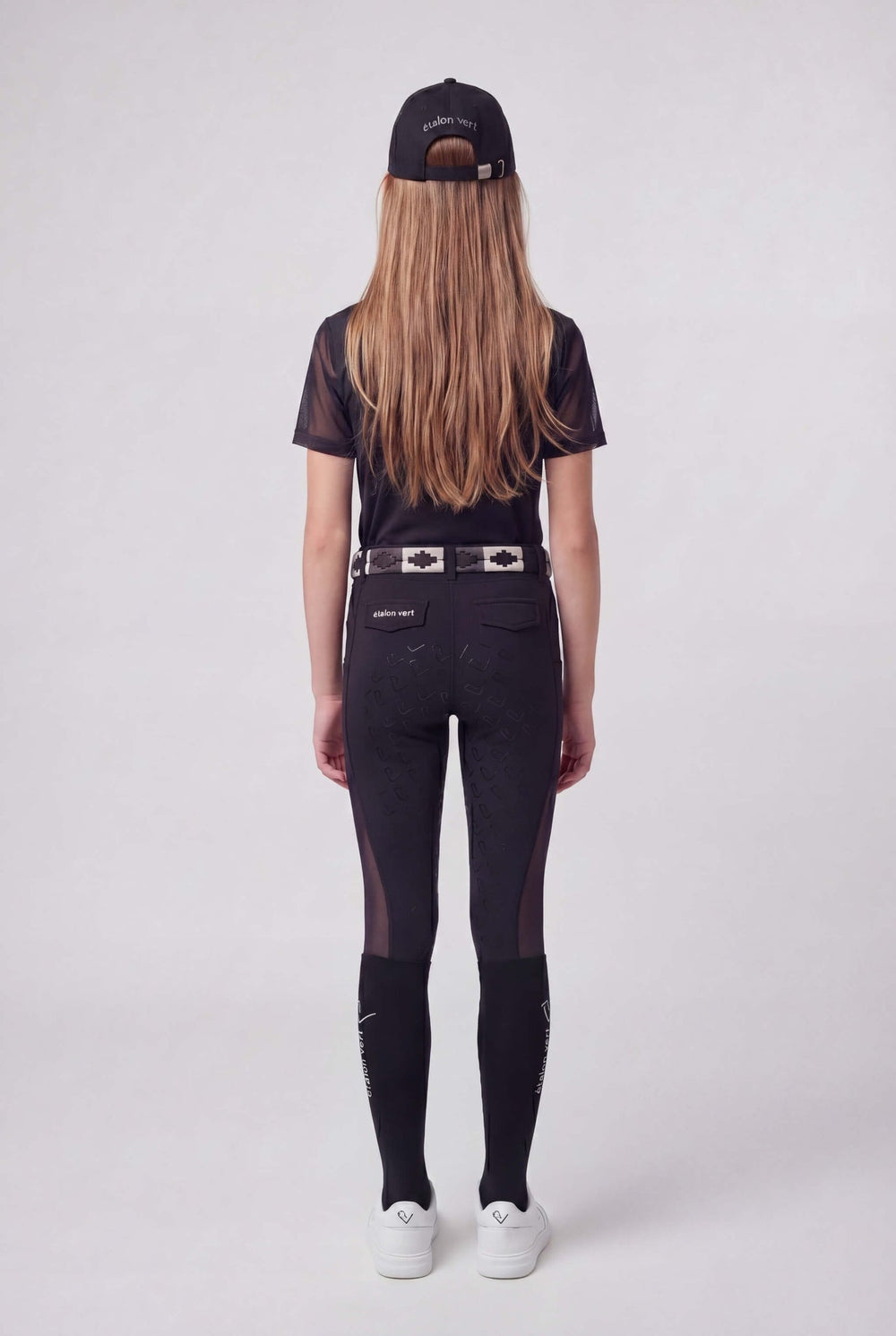 Chacco 2.0 - Fullgrip Leggings - Mesh Summer Edition - Black - Young Riders