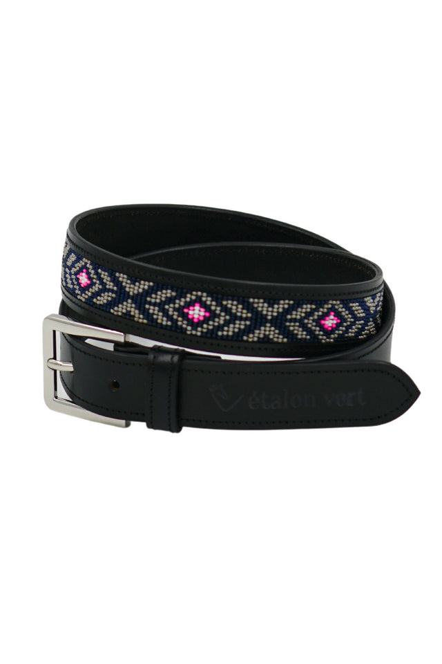 Beeds Gürtel Abke - Navy/Pink