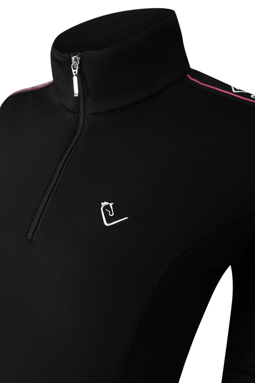 Funktionsshirt Casall Thermo Langarm - Black / Very Berry