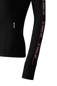 Funktionsshirt Casall Thermo Langarm - Black / Very Berry