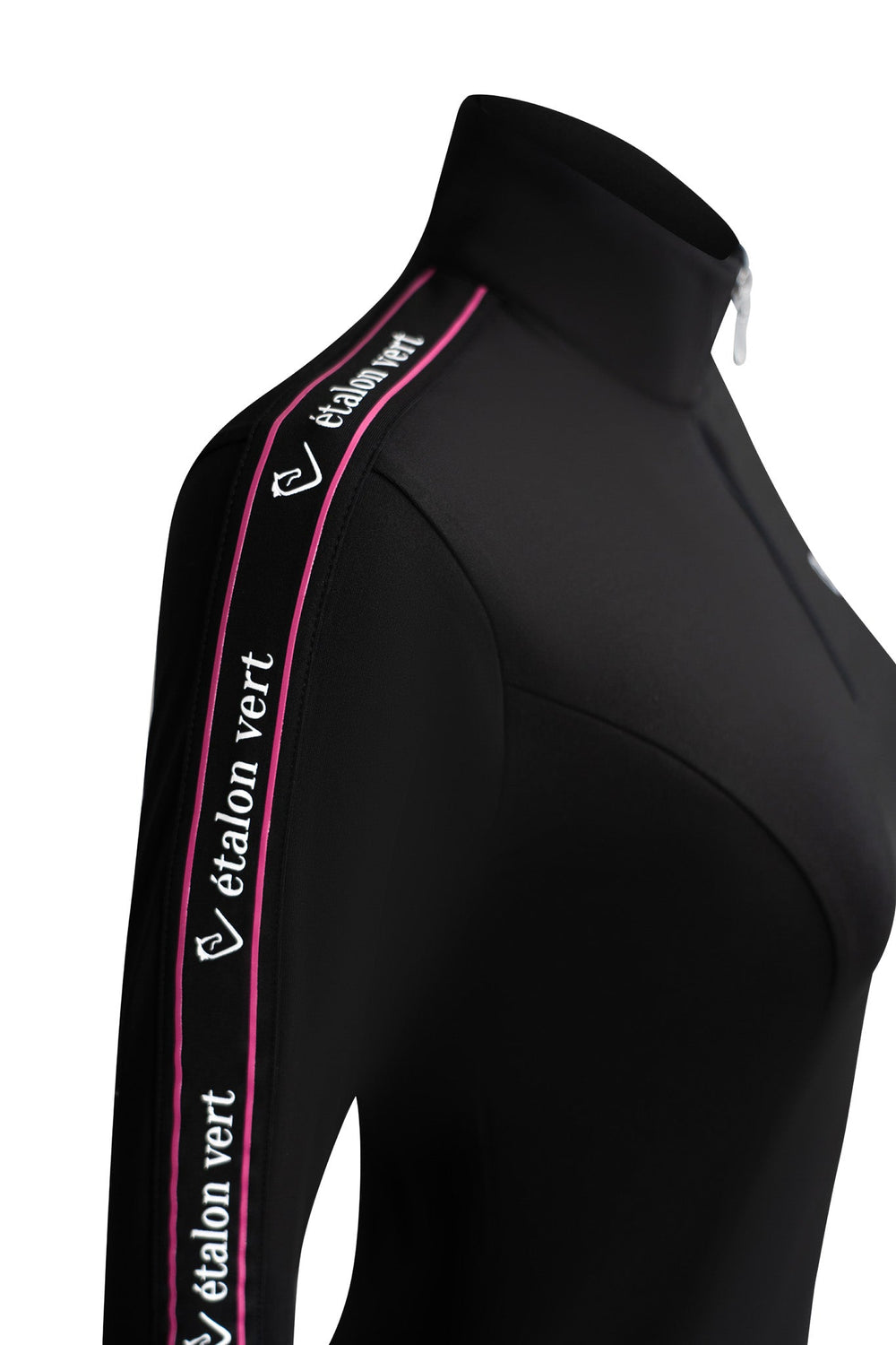 Casall Long-Sleeve Performance Shirt - Black / Very Berry