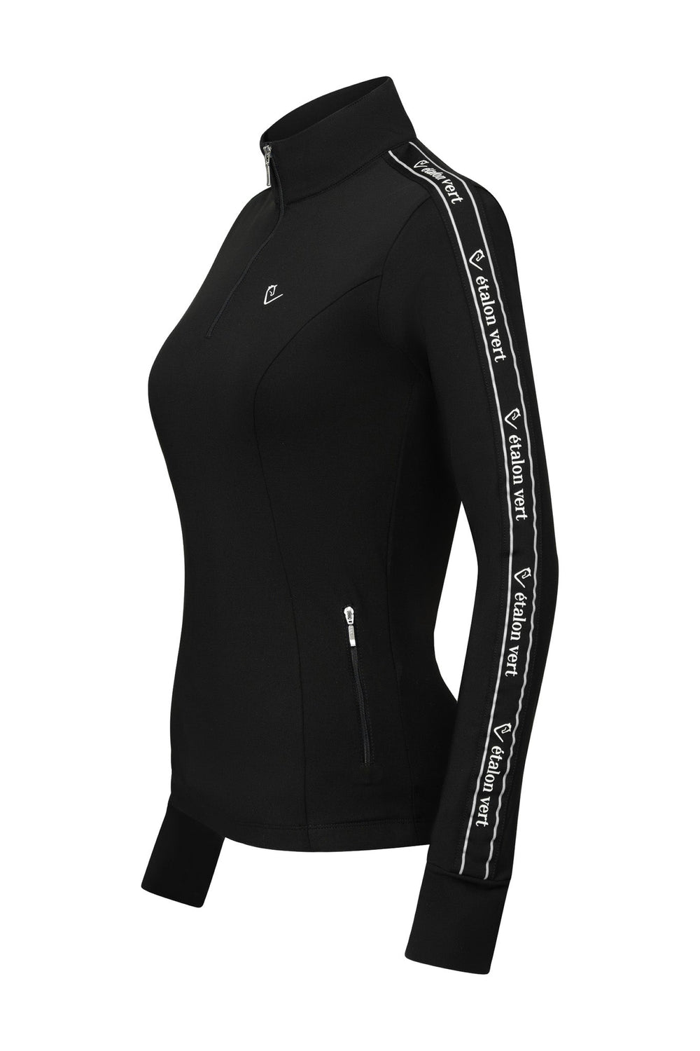 Casall Long-Sleeve Performance Shirt - Black / White - Young Riders
