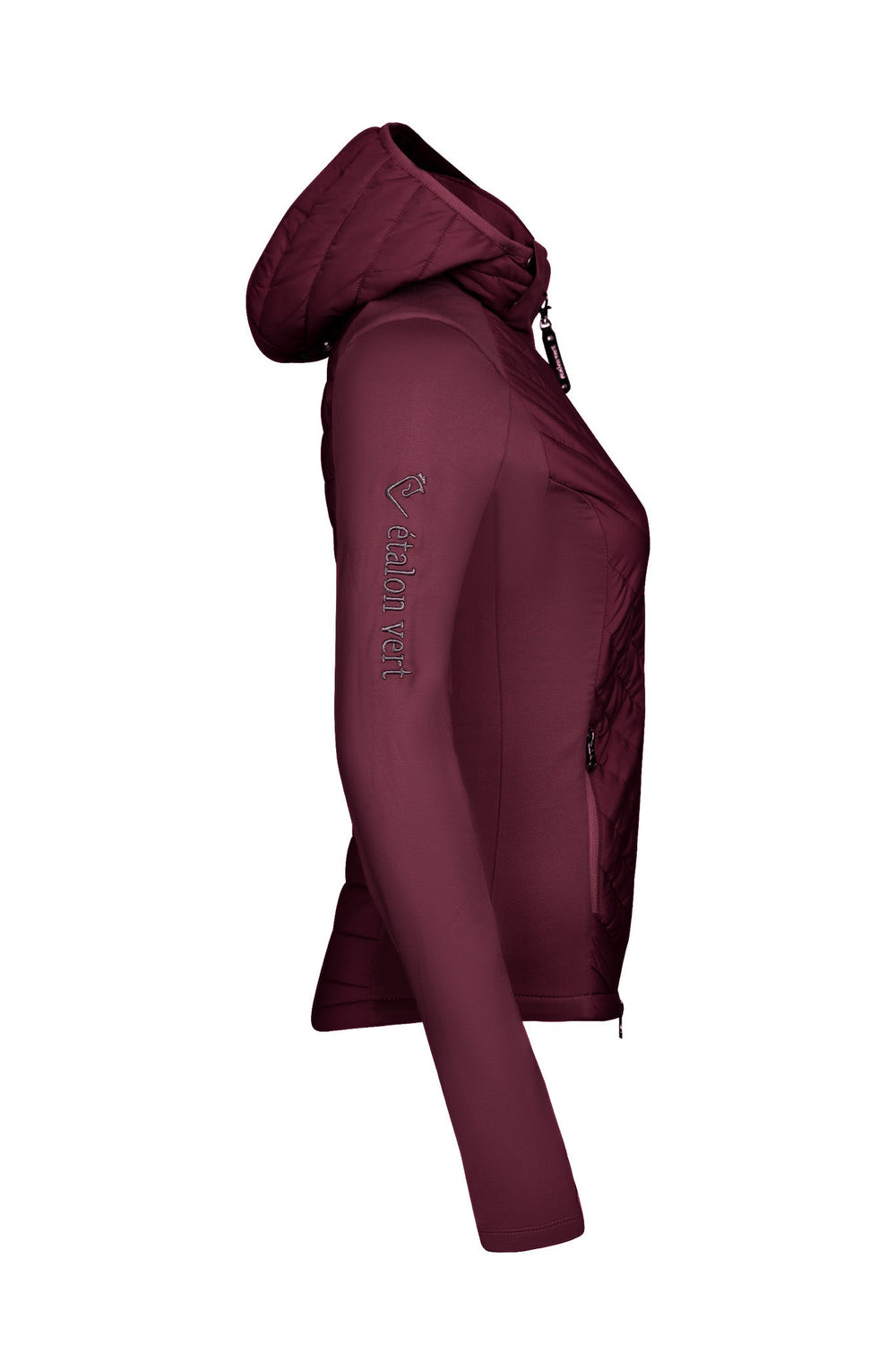 Cassini Hybrid Quilted Jacket - Burgundy