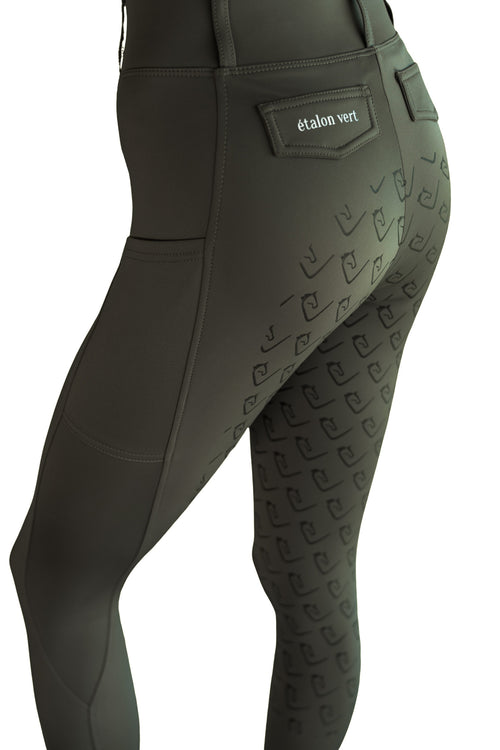 Chacco 2.0 - Leggings Young Riders Fullgrip - Olive