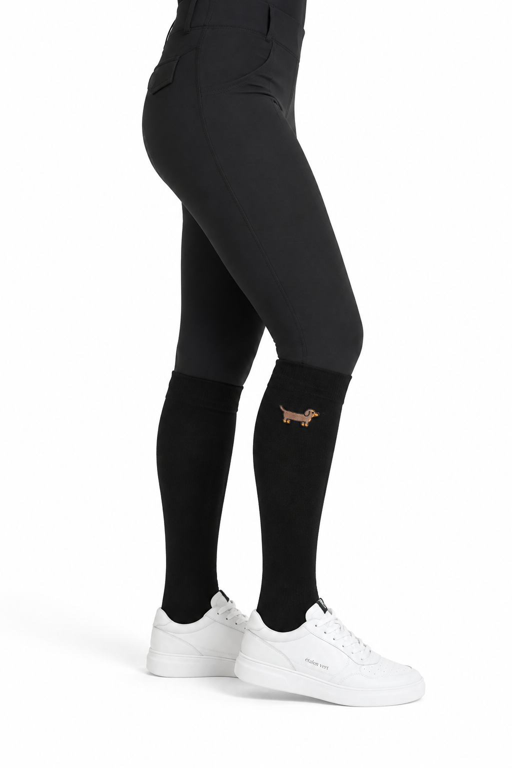 Reitsocken Iconic - Black - Dackel