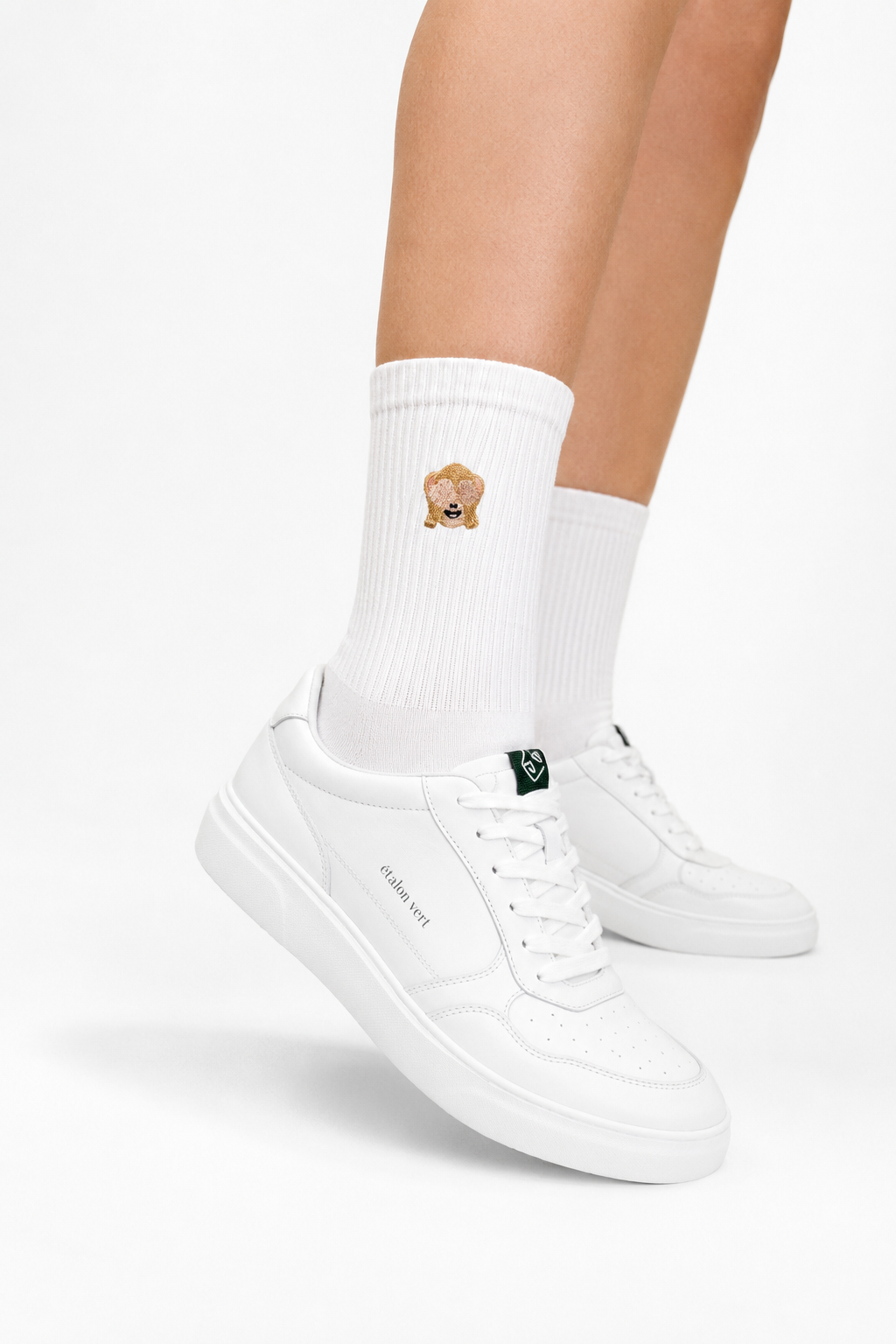 Chaussettes de sport - icône singe face à face