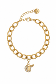 Charm Armband - Sattel - Gold - Set