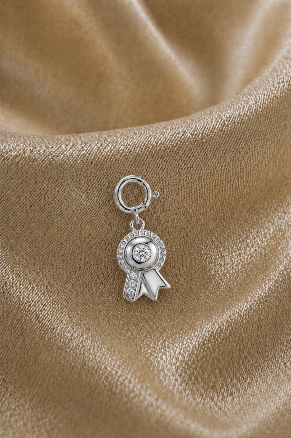 Armband - Charm - Turnierschleife - Silber
