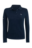 Sandro Hit 2.0 Long Sleeve Polo Shirt - Navy