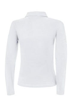 Poloshirt Sandro Hit 2.0 Young Riders Langarm - Weiß