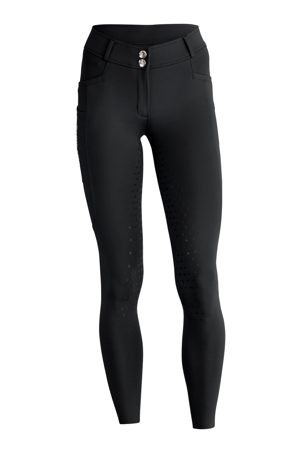 Belissimo 2.0 Reithose mit Leggings Komfort Vollgrip - Black