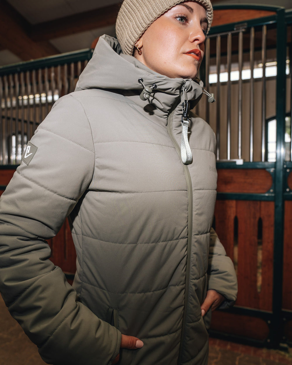 Totilas 2.0 Winter Coat - Khaki - Slim Fit