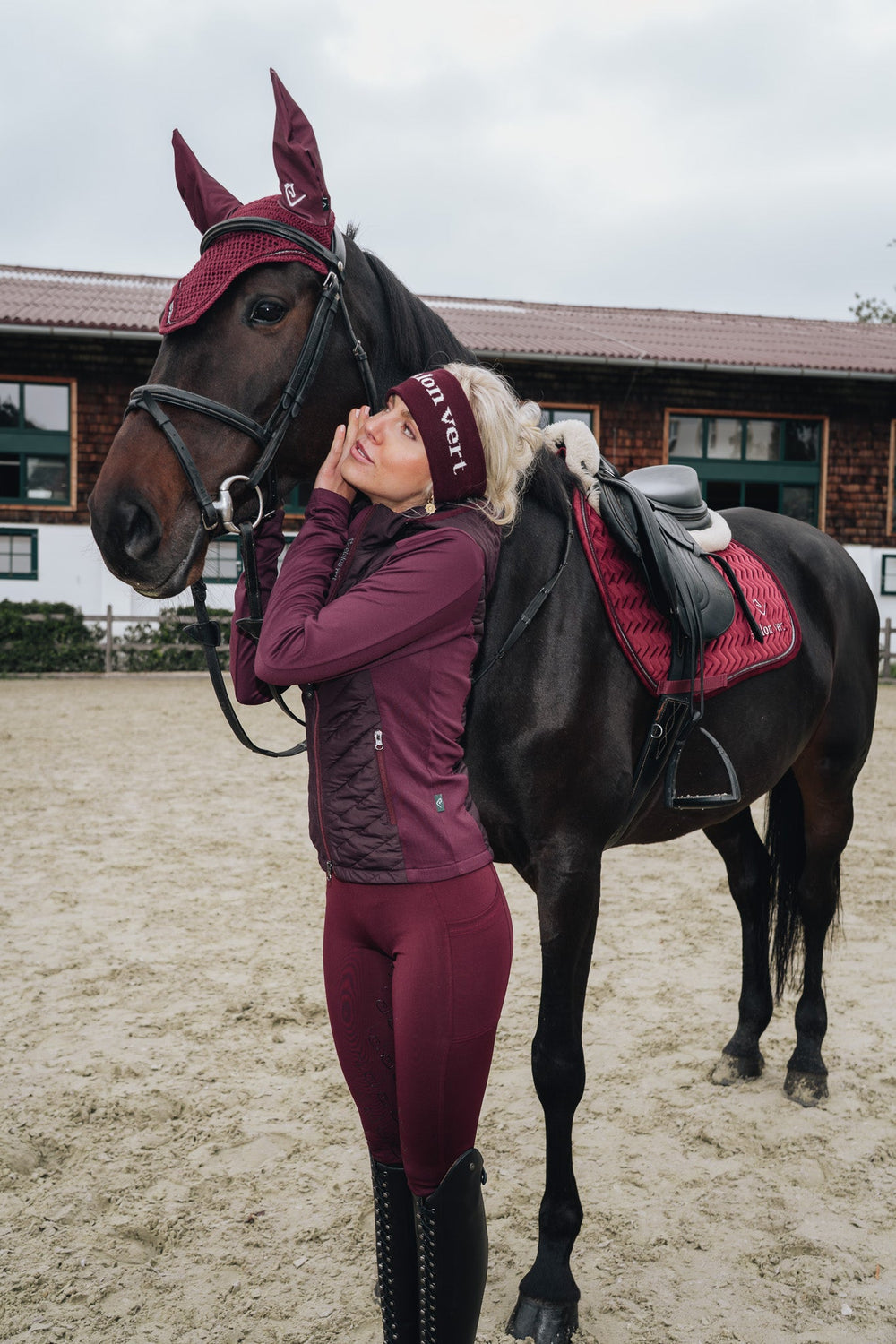 Cassini Hybrid Quilted Jacket - Burgundy