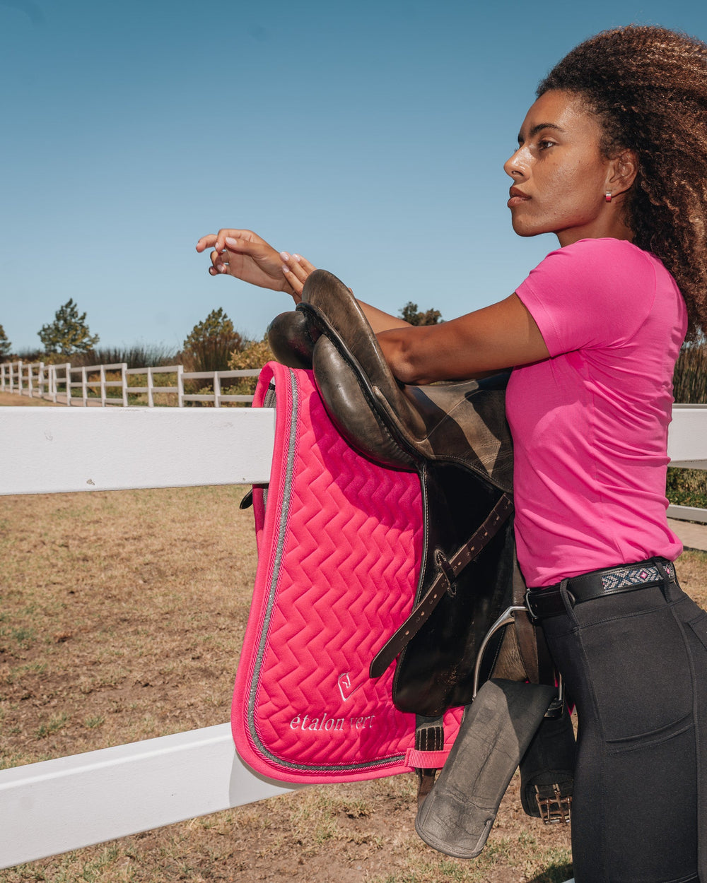 Dressage Saddle Pad - Very Berry Velvet