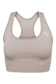 Soutien-gorge de sport sans couture - Café