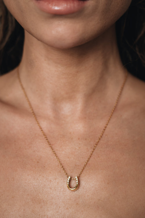 Halskette - Hufeisen - Gold
