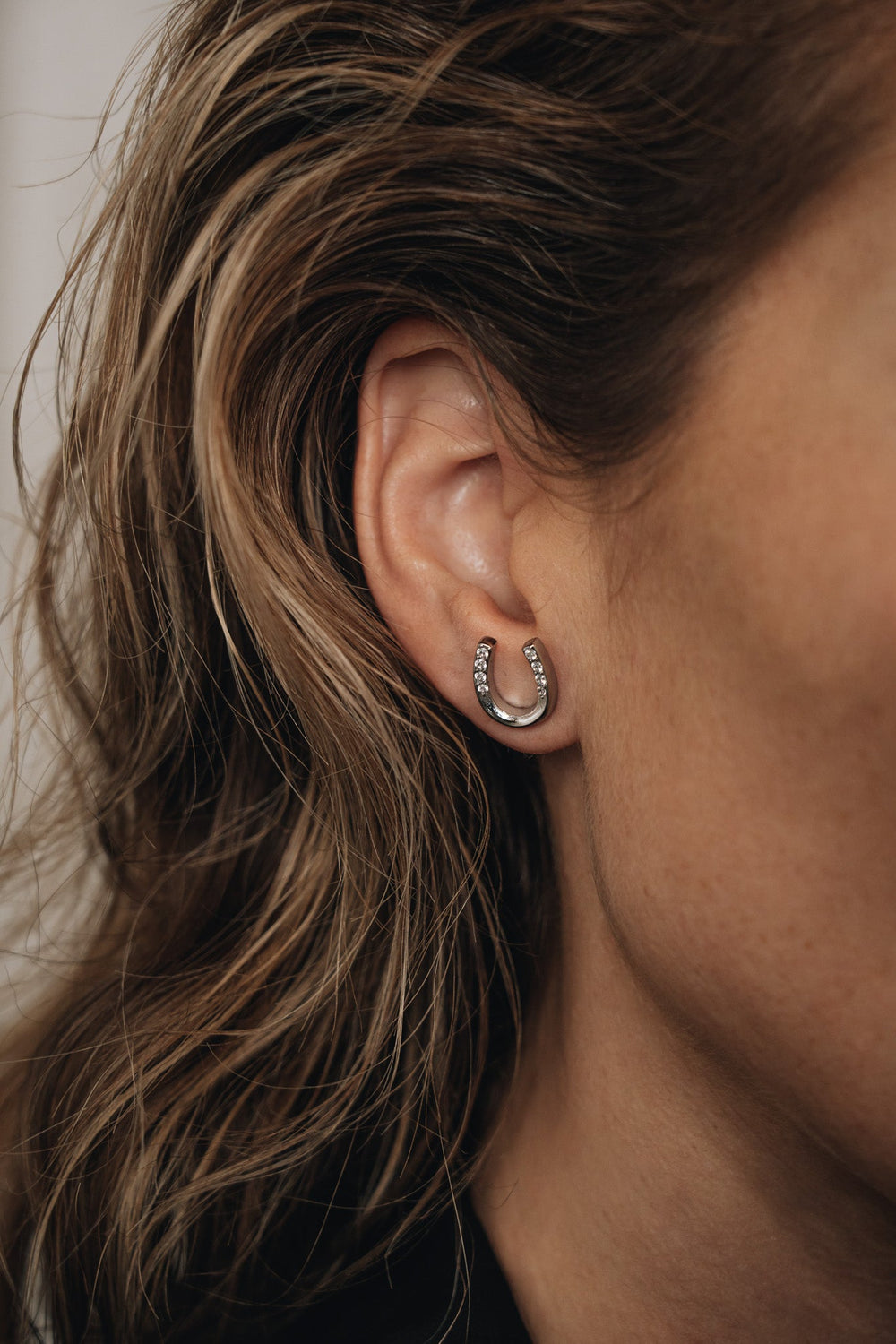 Earrings - Horseshoe - Silver