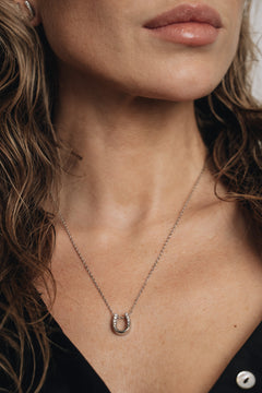 Halskette - Hufeisen - Silver