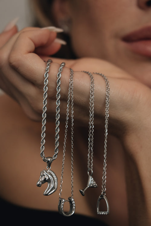 Halskette - Steigbügel - Silver